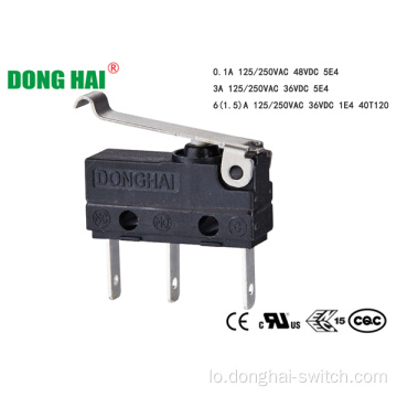 Subminiature Dustproof Micro Switch ສໍາລັບເຄື່ອງປັບອາກາດ